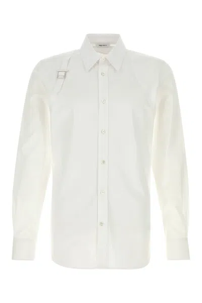 ALEXANDER MCQUEEN ALEXANDER MCQUEEN WHITE POPLIN SHIRT