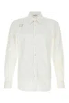 Alexander Mcqueen Men White Poplin Shirt, M Luxury Shirts For Men Darveys In White