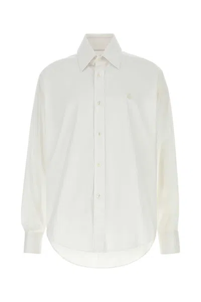 ALEXANDER MCQUEEN WHITE POPLIN SHIRT