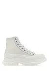 Alexander Mcqueen Tread Slick High-top Sneakers In White