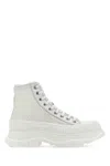 Alexander Mcqueen Tread Slick High-top Sneakers In White