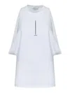 Alexander Mcqueen Ribbed Tank Top With Chain Closure In White