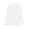 Alexander Mcqueen Structured Button-down Collar Shirt With Buckle In White