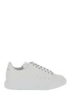Alexander Mcqueen White Sneakers With Logo Lettering On The Rear And Oversize Rubber Sole In Leather Man In White