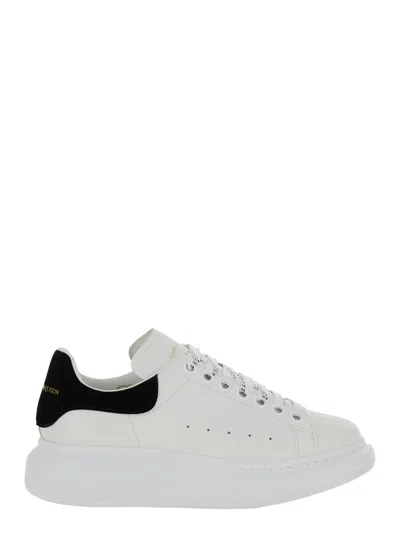 Alexander Mcqueen White Sneakers With Logo On The Tongue And Logo Lettering On The Rear In Leather W