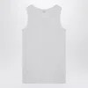 Alexander Mcqueen White Stretch Cotton Tank Top