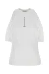 Alexander Mcqueen Ribbed Tank Top With Chain Closure In White