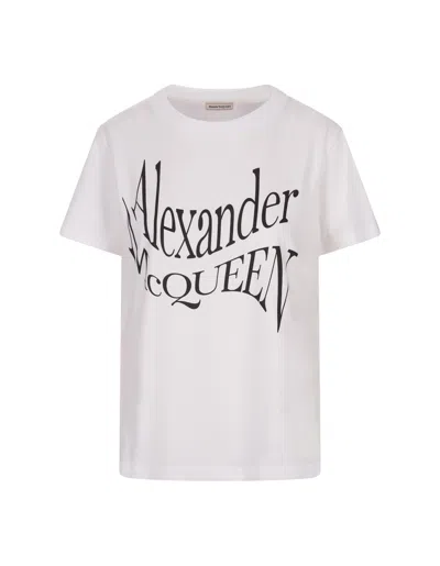 Alexander Mcqueen White T-shirt With Logo