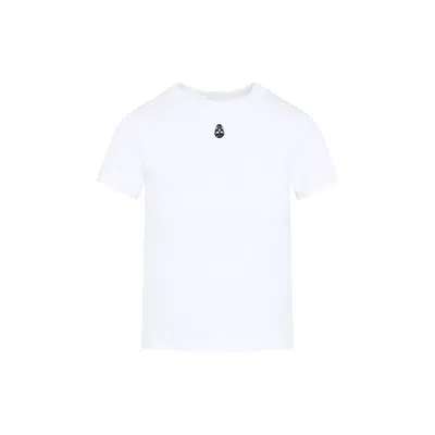 Alexander Mcqueen White T-shirt With Skull Embroidery