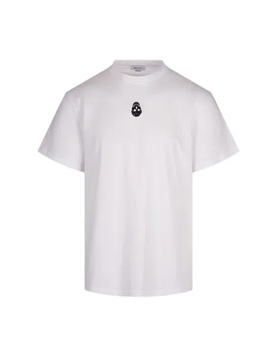 Alexander Mcqueen Embroidered Skull T-shirt In White