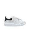 Alexander Mcqueen White And Black Low-top Sneakers With Chunky Sole And Contrasting Heel Tab In Leather Man In White
