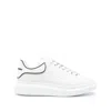 Alexander Mcqueen New Tech Calftpu Heel Counter Chunky Sole Sneaker Wht Blk O In White