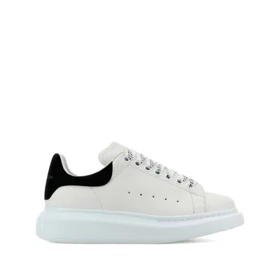 Alexander Mcqueen Black And White Low Top Sneakers With Logo Lettering On The Tongue And Contrasting Heel With Logo Le In Neutral