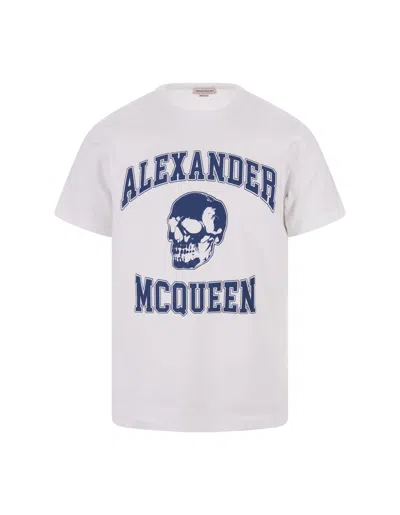 Alexander Mcqueen White Varsity T-shirt