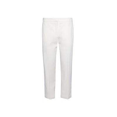 Alexander Mcqueen White Viscose Blend Trousers