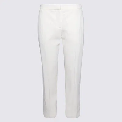 Alexander Mcqueen Cropped Trousers In Beige