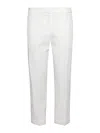Alexander Mcqueen White Viscose Blend Trousers In White