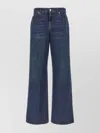 Alexander Mcqueen Mcqueen Indigo Wide-leg Denim Jeans In Blue