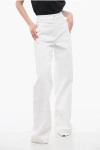 Alexander Mcqueen Wide-leg Denims With Metal Logo