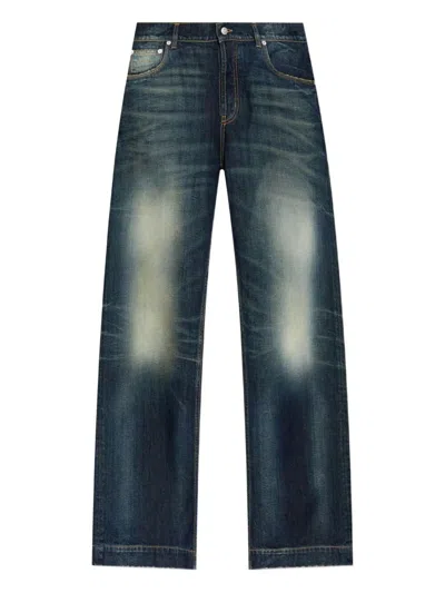 ALEXANDER MCQUEEN ALEXANDER MCQUEEN WIDE LEG FADED JEANS