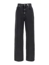 Alexander Mcqueen Wide-leg Skull Plaque Jeans