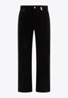 Alexander Mcqueen Skull Detailed Straight-leg Jeans In Black