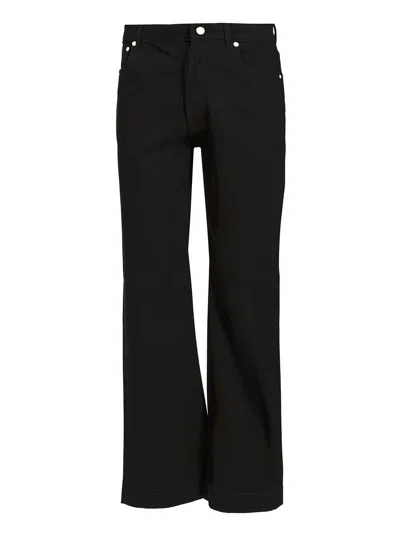 ALEXANDER MCQUEEN WIDE LEG JEANS BLACK