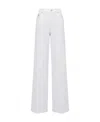 Alexander Mcqueen Logo-plaque Jeans In White