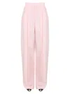 Alexander Mcqueen Mcqueen Women Pants With Front Pleats In Pink