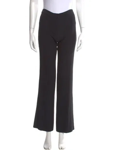 Pre-owned Alexander Mcqueen Wide Leg Pants In Black