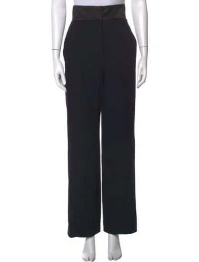 Pre-owned Alexander Mcqueen Wide Leg Pants In Black