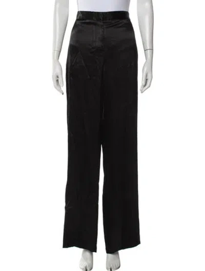 Pre-owned Alexander Mcqueen Wide Leg Pants In Black