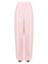 Alexander Mcqueen Women's Wide Leg Pants In Pink
