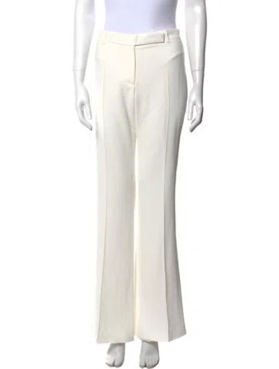 Pre-owned Alexander Mcqueen Wide Leg Pants In White