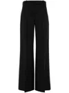Alexander Mcqueen Wide-leg Pant In Wool Blend In Black