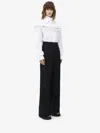 Alexander Mcqueen Optical White Cotton Poplin Shirt In White