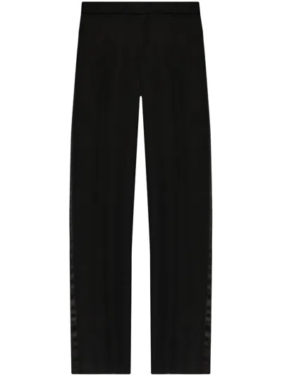 ALEXANDER MCQUEEN WIDE-LEG TUXEDO TROUSERS
