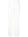Alexander Mcqueen Wide Wool Pants In Neutrals