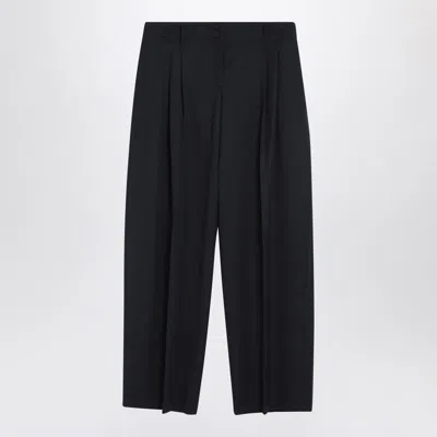ALEXANDER MCQUEEN ALEXANDER MCQUEEN WIDE NAVY TROUSERS