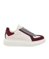 Alexander Mcqueen Oversized Retro Leather And Suede Sneakers In White