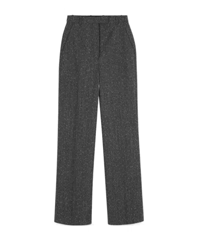 Alexander Mcqueen Wide-leg Glittered Pants In Animal Print