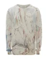 Alexander Mcqueen William Blake Dante-print Crew-neck Jumper In Nude