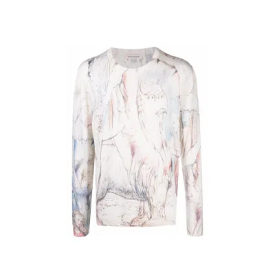 ALEXANDER MCQUEEN ALEXANDER MCQUEEN WILLIAM BLAKE DANTE PRINT PULLOVER MEN