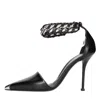 Alexander Mcqueen Punk Pumps In Nero Scuri
