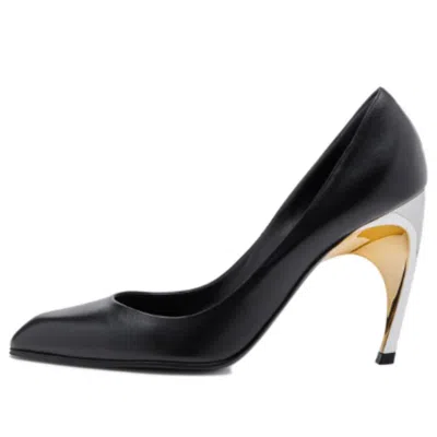Alexander Mcqueen (wmns)  Armadillo Leather Pumps 'black Silver'