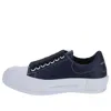 Alexander Mcqueen (wmns)  Deck Plimsoll Lace-up Leather Sneakers 'navy' In Multi