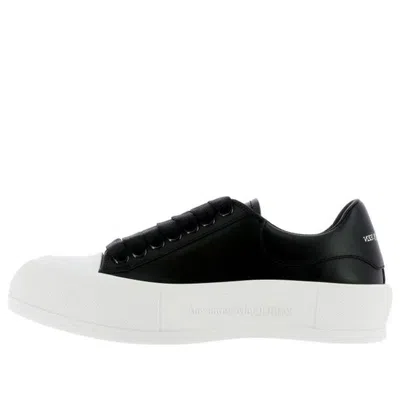 Alexander Mcqueen (wmns)  Deck Plimsoll Lace-up Sneakers 'black White'