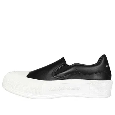 Alexander Mcqueen (wmns)  Deck Skate Plimsoll 'black White' In Multi