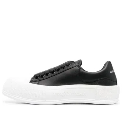 Alexander Mcqueen (wmns)  Deck Skate Plimsoll Shoes 'core Black White'