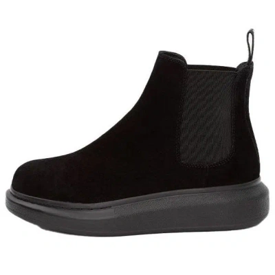 Alexander Mcqueen (wmns)  Hybrid Chelsea Boot 'black Suede'